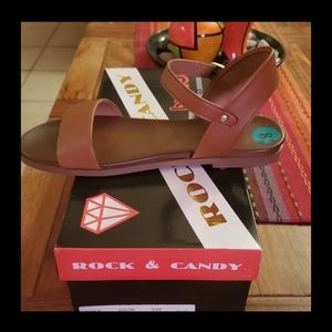 Brown casual sandals NWOT